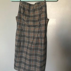 Victoria and Sophia Plaid mini dress